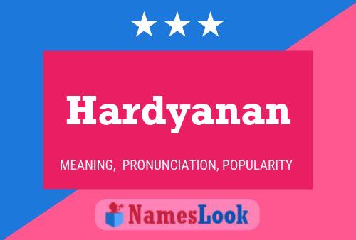 Hardyanan பெயர் போஸ்டர்