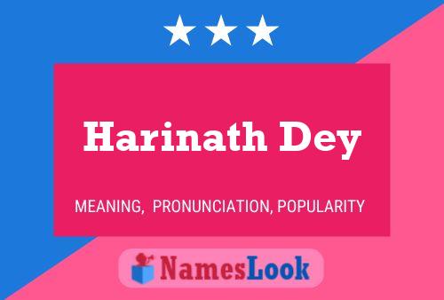 Harinath Dey பெயர் போஸ்டர்