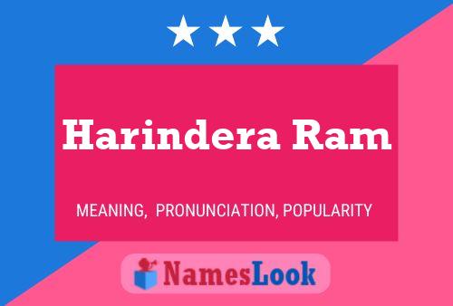 Harindera Ram பெயர் போஸ்டர்