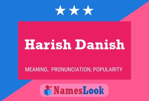 Harish Danish பெயர் போஸ்டர்