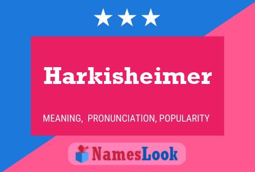 Harkisheimer பெயர் போஸ்டர்