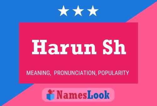 Harun Sh பெயர் போஸ்டர்