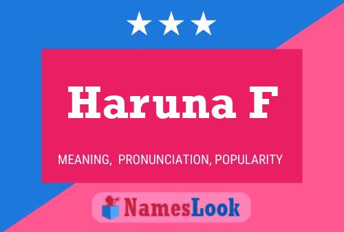 Haruna F பெயர் போஸ்டர்