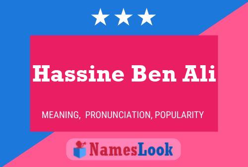 Hassine Ben Ali பெயர் போஸ்டர்