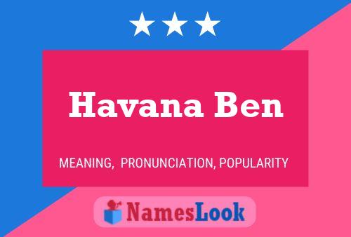 Havana Ben பெயர் போஸ்டர்