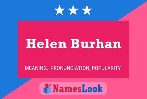 Helen Burhan பெயர் போஸ்டர்