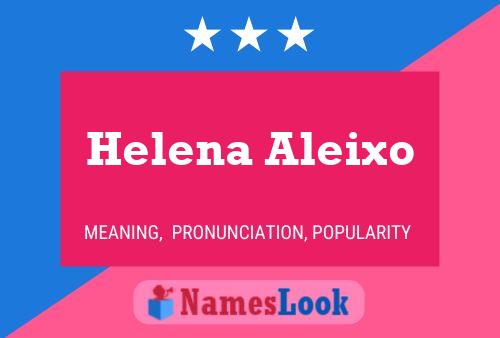 Helena Aleixo பெயர் போஸ்டர்