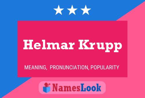 Helmar Krupp பெயர் போஸ்டர்