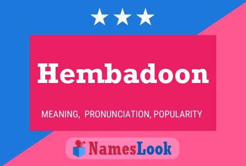 Hembadoon பெயர் போஸ்டர்