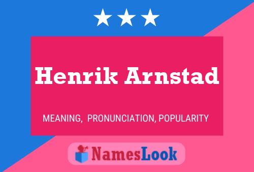 Henrik Arnstad பெயர் போஸ்டர்