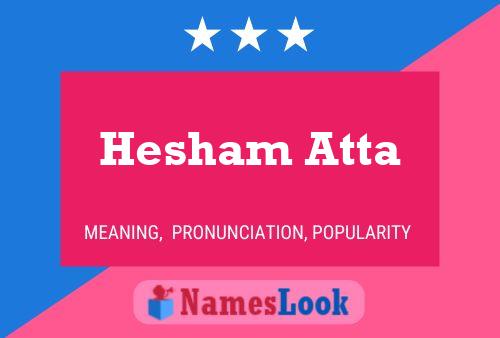 Hesham Atta பெயர் போஸ்டர்