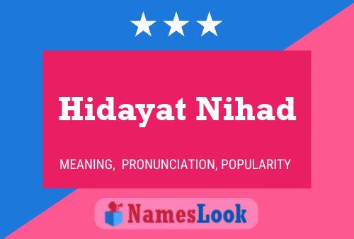 Hidayat Nihad பெயர் போஸ்டர்