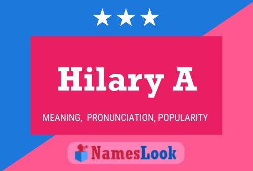 Hilary A பெயர் போஸ்டர்