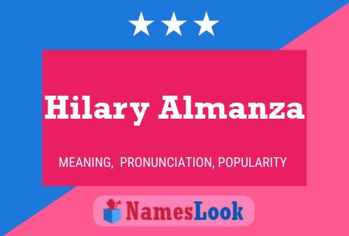 Hilary Almanza பெயர் போஸ்டர்