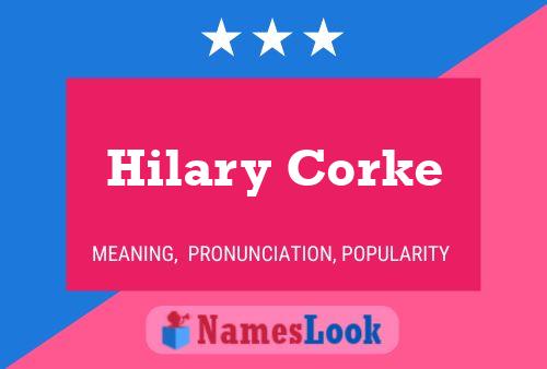 Hilary Corke பெயர் போஸ்டர்