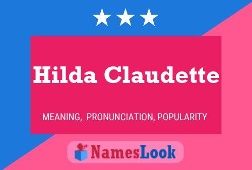 Hilda Claudette பெயர் போஸ்டர்