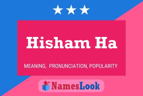 Hisham Ha பெயர் போஸ்டர்