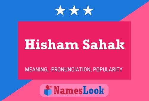 Hisham Sahak பெயர் போஸ்டர்