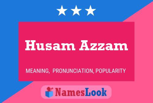 Husam Azzam பெயர் போஸ்டர்