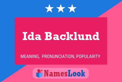 Ida Backlund பெயர் போஸ்டர்