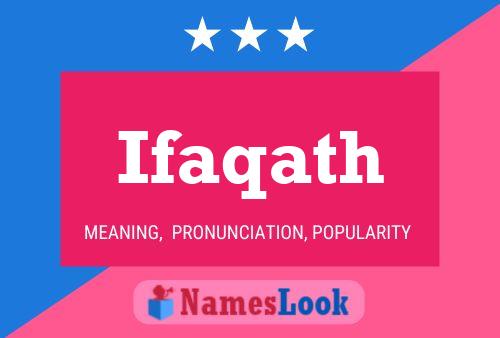 Ifaqath பெயர் போஸ்டர்