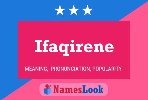 Ifaqirene பெயர் போஸ்டர்