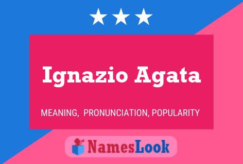 Ignazio Agata பெயர் போஸ்டர்