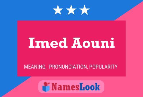 Imed Aouni பெயர் போஸ்டர்