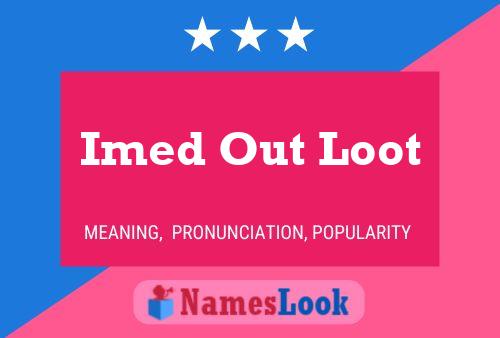 Imed Out Loot பெயர் போஸ்டர்