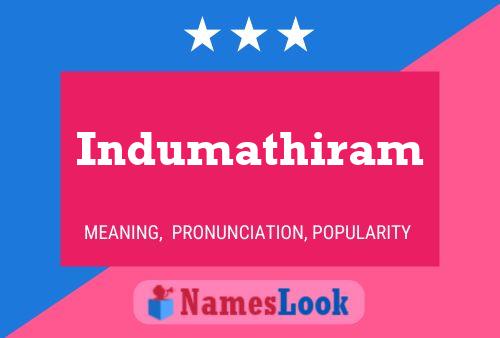 Indumathiram பெயர் போஸ்டர்