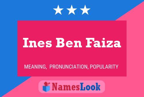 Ines Ben Faiza பெயர் போஸ்டர்