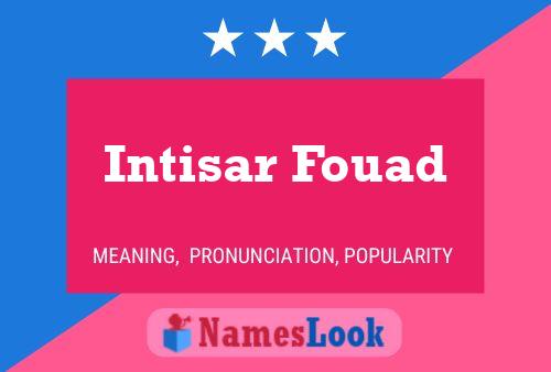 Intisar Fouad பெயர் போஸ்டர்