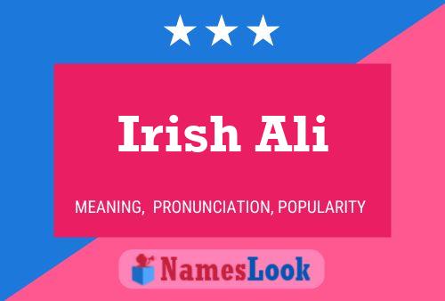 Irish Ali பெயர் போஸ்டர்