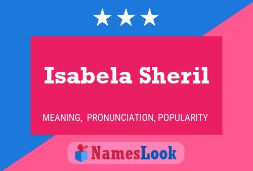 Isabela Sheril பெயர் போஸ்டர்