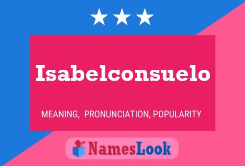 Isabelconsuelo பெயர் போஸ்டர்