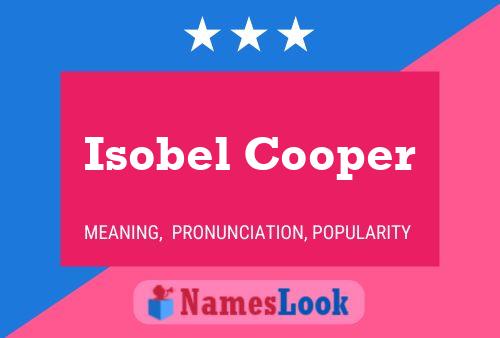 Isobel Cooper பெயர் போஸ்டர்