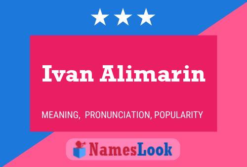 Ivan Alimarin பெயர் போஸ்டர்