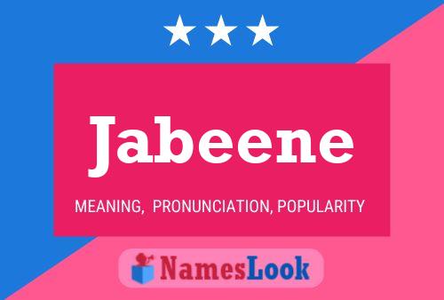 Jabeene பெயர் போஸ்டர்