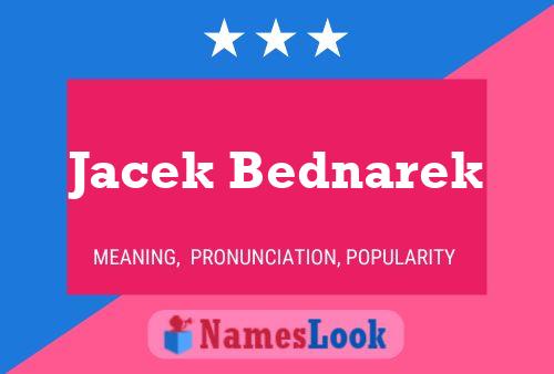 Jacek Bednarek பெயர் போஸ்டர்