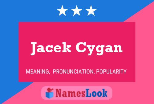 Jacek Cygan பெயர் போஸ்டர்