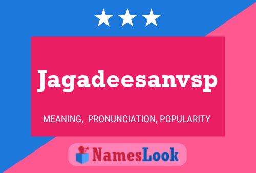 Jagadeesanvsp பெயர் போஸ்டர்