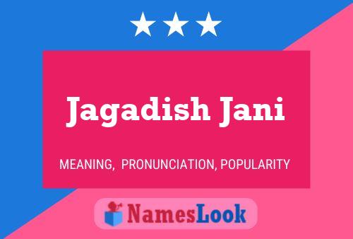 Jagadish Jani பெயர் போஸ்டர்