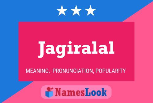 Jagiralal பெயர் போஸ்டர்