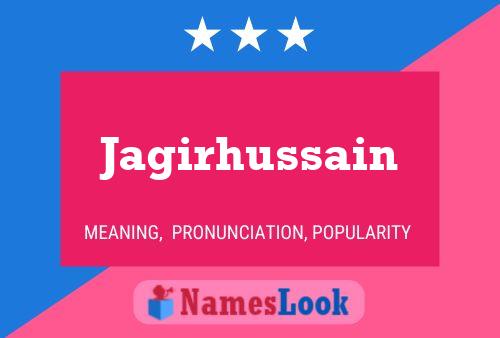 Jagirhussain பெயர் போஸ்டர்