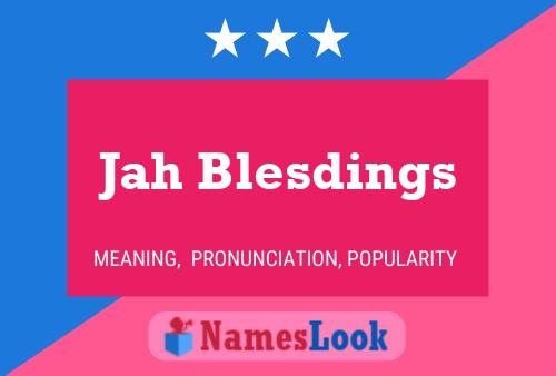 Jah Blesdings பெயர் போஸ்டர்