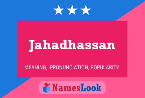 Jahadhassan பெயர் போஸ்டர்