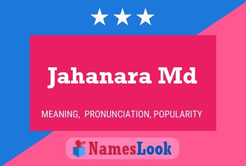 Jahanara Md பெயர் போஸ்டர்