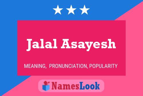 Jalal Asayesh பெயர் போஸ்டர்