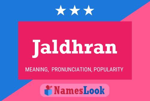 Jaldhran பெயர் போஸ்டர்