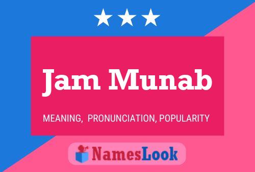 Jam Munab பெயர் போஸ்டர்